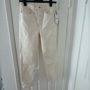 Re/Done Vintage White 90’s High Rise Jeans, Size 26, NWT, MSRP $270